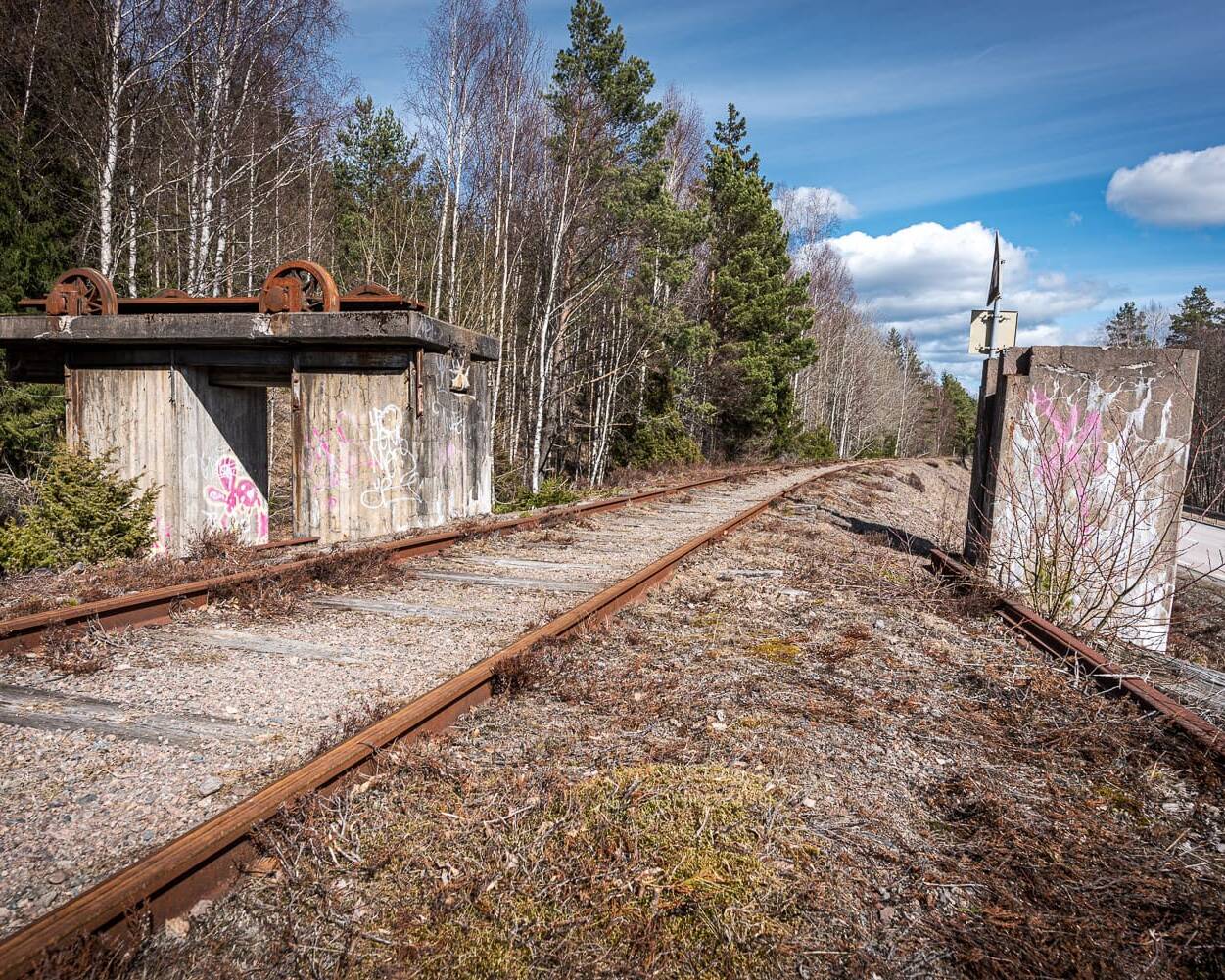 Skans 468 Kråkviken - Järnvägsspärr
